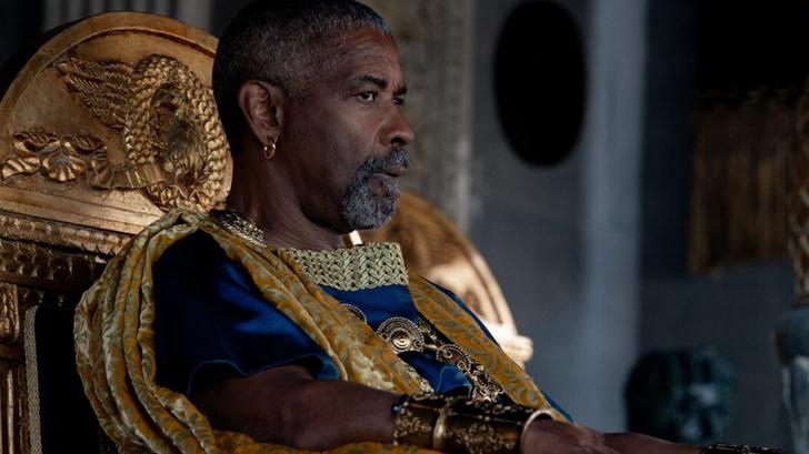 Denzel Washington interprète le rôle de Macrin dans « Gladiator II » de Ridley Scott.
