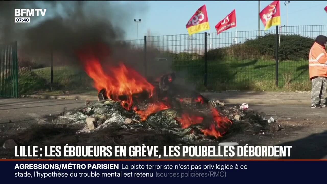 À Lille, les éboueurs en grève illimitée pour dénoncer leurs conditions de travail