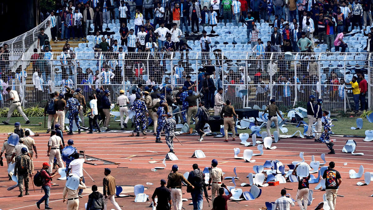 « Je n’ai pas eu la chance de l’apercevoir » : la venue de Lionel Messi sème le chaos à Calcutta, un stade saccagé