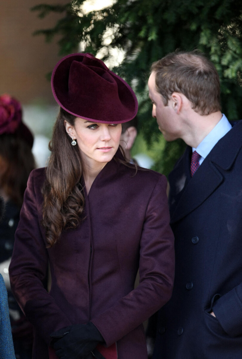 La princesse Catherine à sa première marche de Sandringham, le 25 décembre 2011.