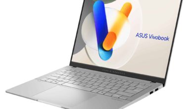 Promo 1199€ Asus Vivobook S 14 S5406WA-QD125W facile à transporter, PC portable multimédia nomade 9h Argent OLED AMD Ryzen AI 9 SSD 1 To RAM 32 Go