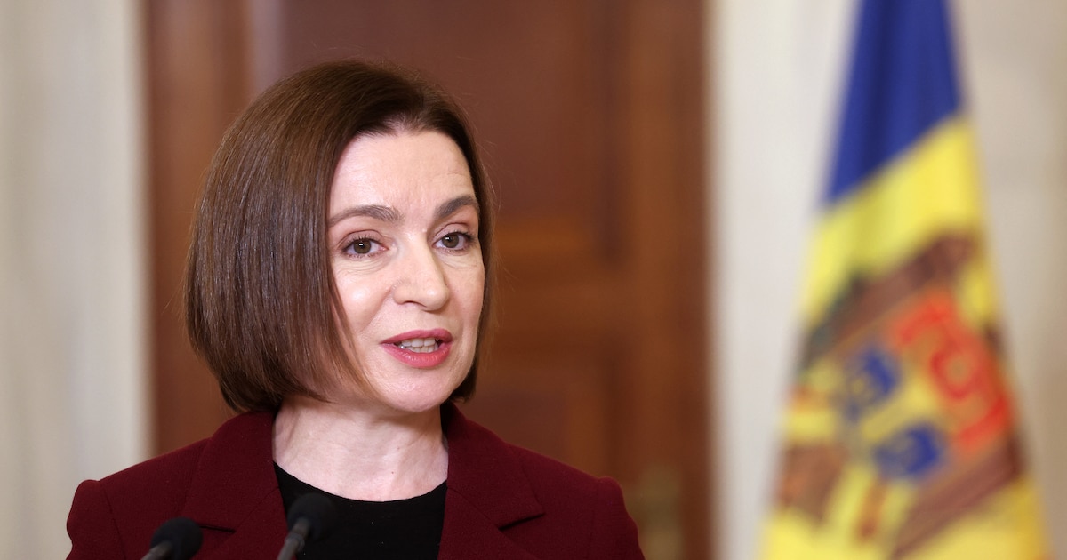 La présidente de la Moldavie, Maia Sandu, à Athènes, en Grèce, le 15 décembre 2025.