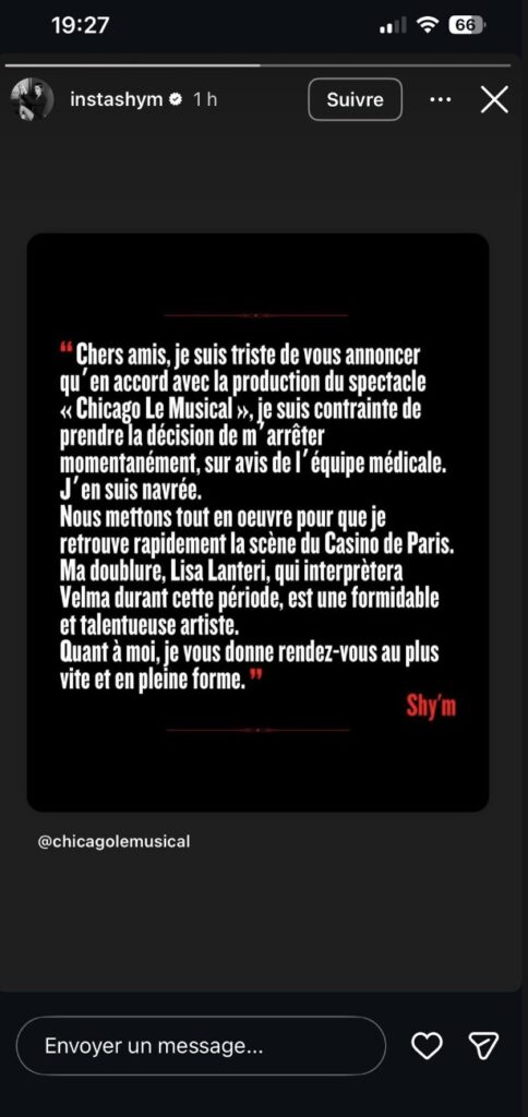 "Je suis contrainte de prendre cette décision" : Shy’m, la mauvaise nouvelle est tombée, elle arrête tout