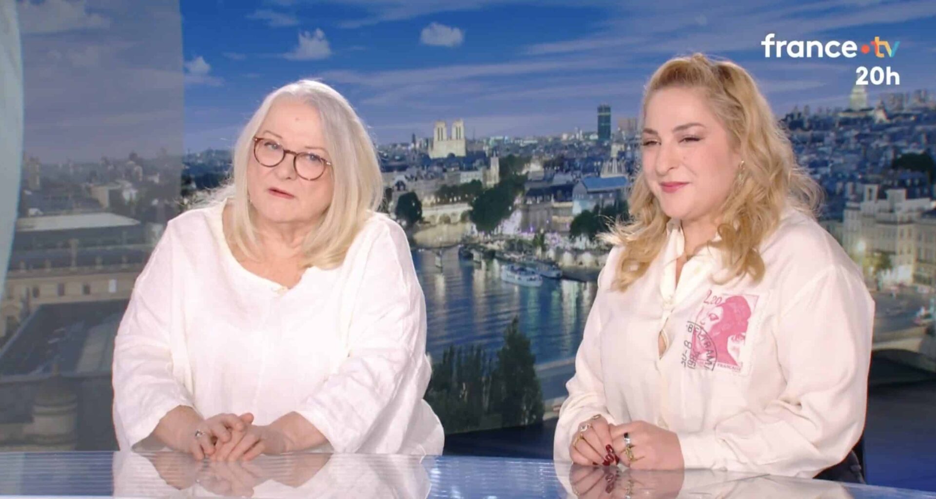 Josiane Balasko et Marilou Berry invitées de Léa Salamé au JT de 20h de France 2 : la journaliste recadrée