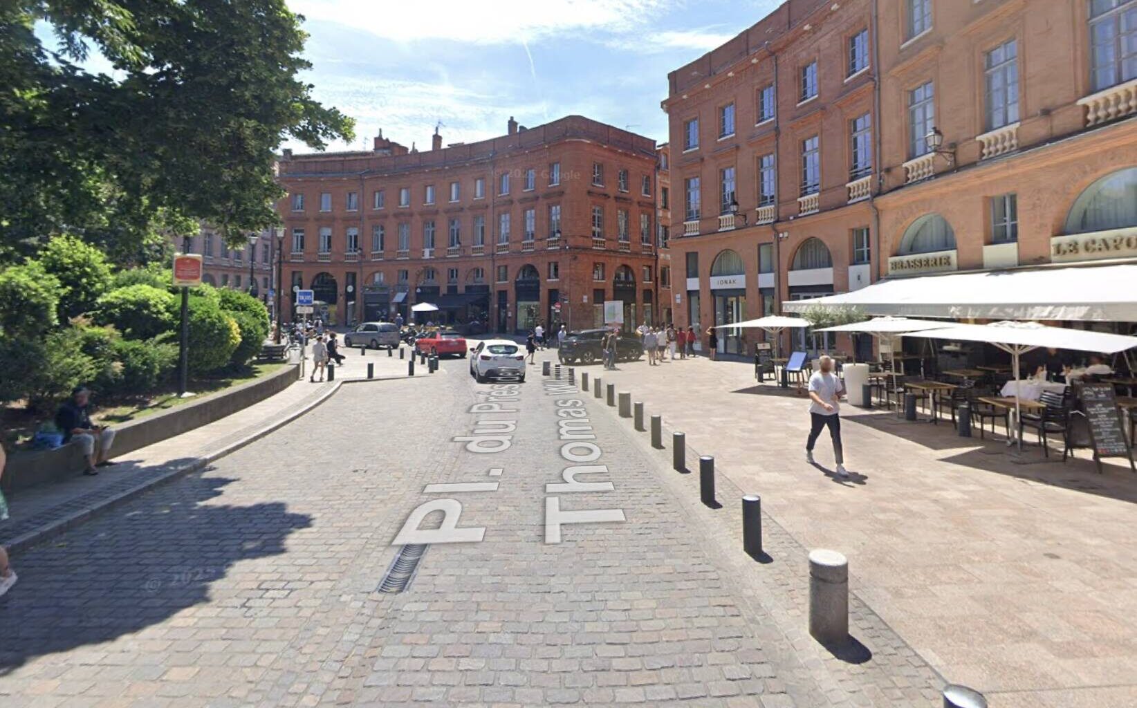 Lieu de l'incendie, Place Wilson à Toulouse