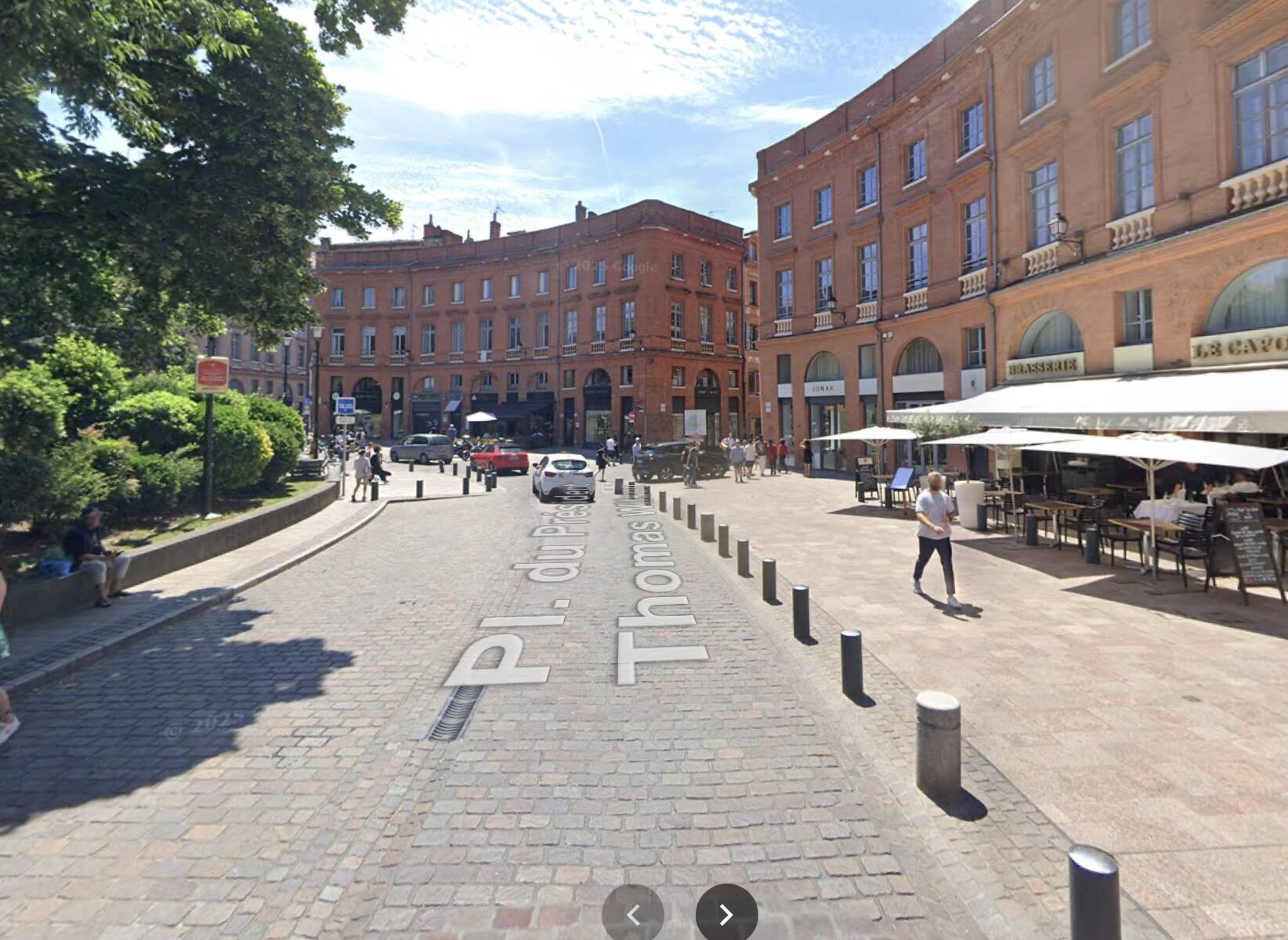 Lieu de l'incendie, Place Wilson à Toulouse