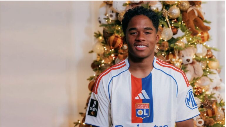 Endrick sous le maillot de l'OL