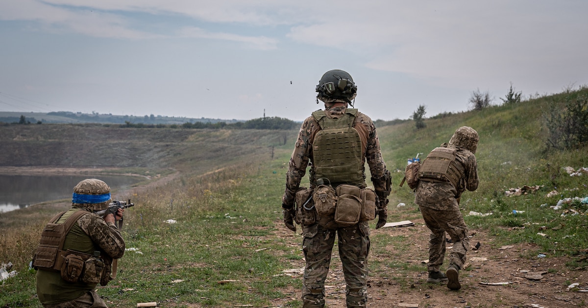 Des soldats ukrainiens s'entraînent dans le Donetsk, le 10 août 2023. (Photo d'illustration)