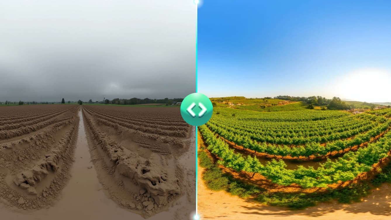 Le comté d'Essex maintenant VS en 2100.
