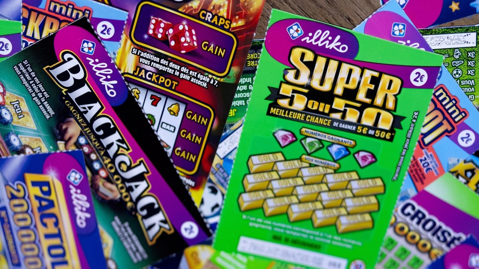 voici les 10 jeux à gratter où il y a le plus de gagnants !