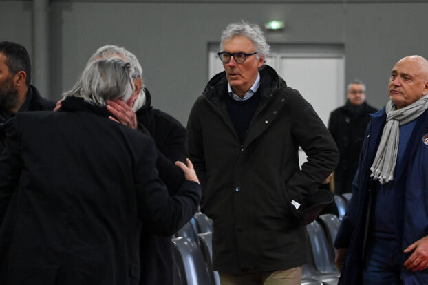 Laurent BLANC during the Funeral of Jean Louis Gasset on December 31, 2025 in Montpellier, France. (Photo by Alexandre Dimou/Alexpress/Icon Sport)