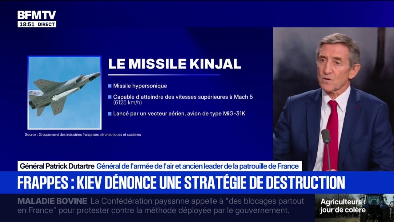 qu'est-ce que le missile Kinjal, ce missile hypersonique utilisé par la Russie contre Kiev?