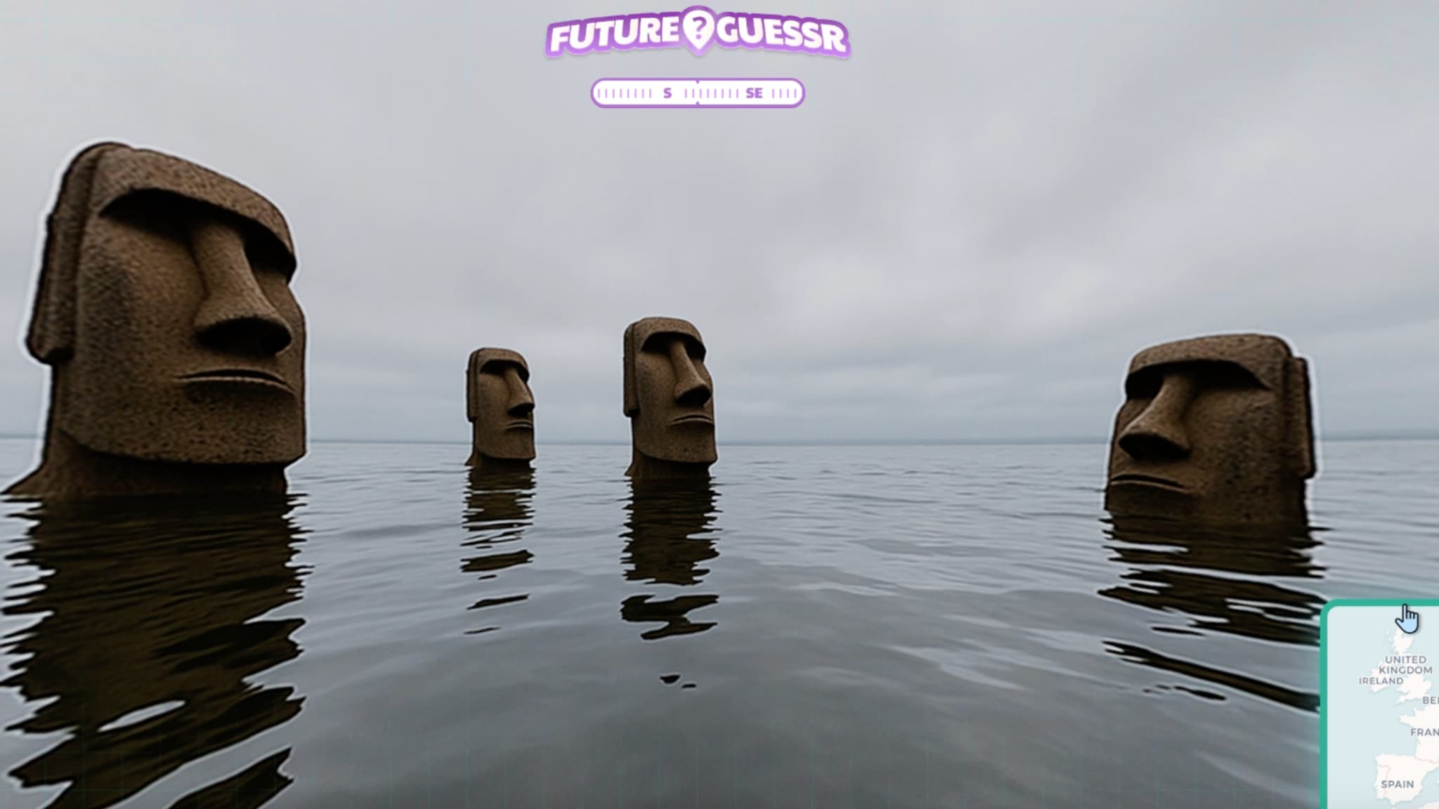 L'Île de Pâques maintenant VS en 2100.