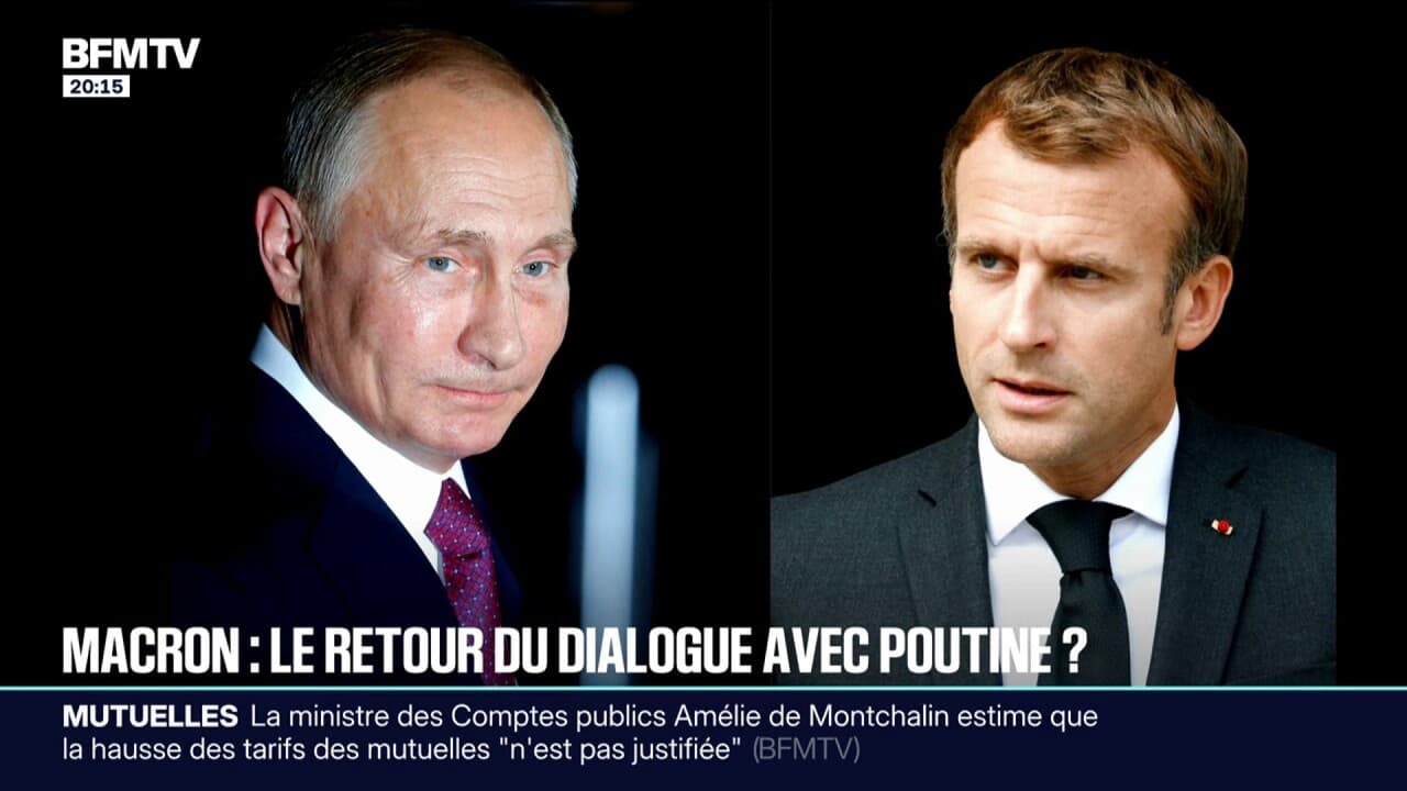 La question d'un échange direct entre Vladimir Poutine et Emmanuel Macron refait surface