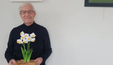 Michel Lucas expose ses créations en origami dans cette commune mitoyenne de Nantes