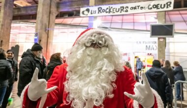 Le Père Noël et les bénévoles au taquet pour la soirée des Rockeurs ont du cœur, samedi, à