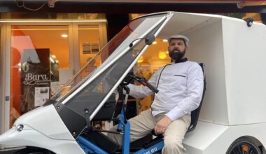 Comme 80 artisans à Nantes, le boulanger a remplacé son vieil express par un vélo-cargo : «Je