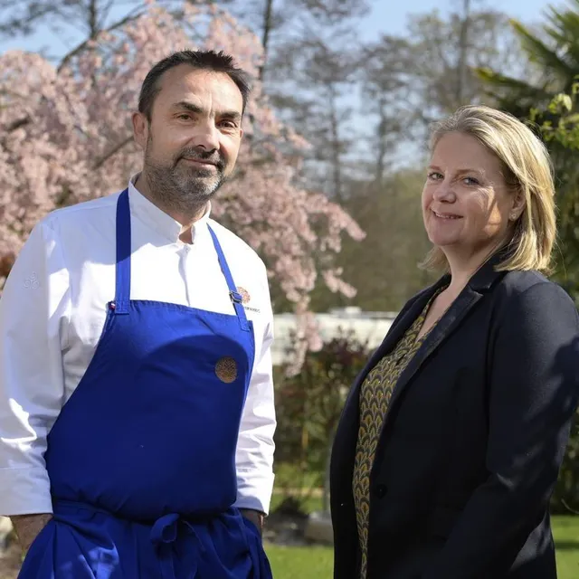 photo restaurant gastronomique « le saison » à saint-grégoire (ille-et-vilaine) ronan et els kervarrec viennent d’obtenir leur première étoile au guide michelin 2022 photo vincent michel / ouest-france  ©  vincent michel / ouest-france