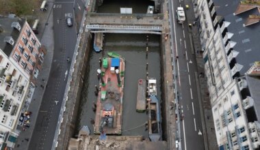 EN IMAGES. À Rennes, les spectaculaires images de la Vilaine qui progressivement réapparaît au