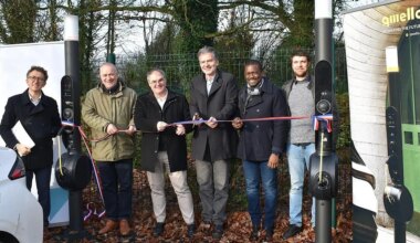 Quatre bornes de recharge publiques ont été inaugurées à Cesson-Sévigné