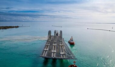 Le tablier du futur pont Anne-de-Bretagne à Nantes désormais attendu pour fin décembre
