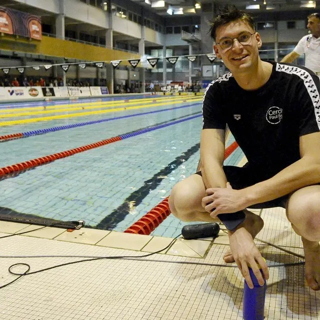 photo yann le goff a tenu son rang en s’imposant sur 50 m nage libre.  ©  julien kammerer