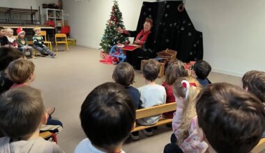 Deux spectacles et une formation : la conteuse Marie Chiff’mine était à l’école Sainte-Anne