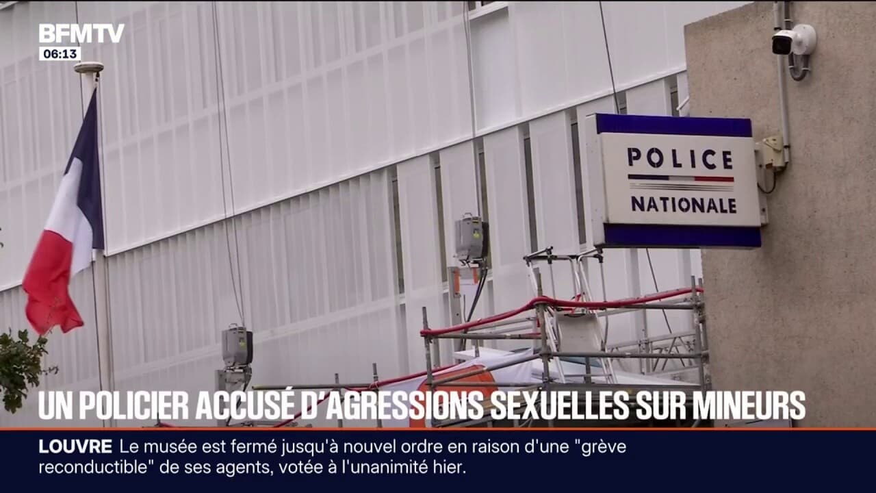 un policier mis en examen et incarcéré pour "agressions sexuelles sur mineures" et "détention d'images pédopornographiques"