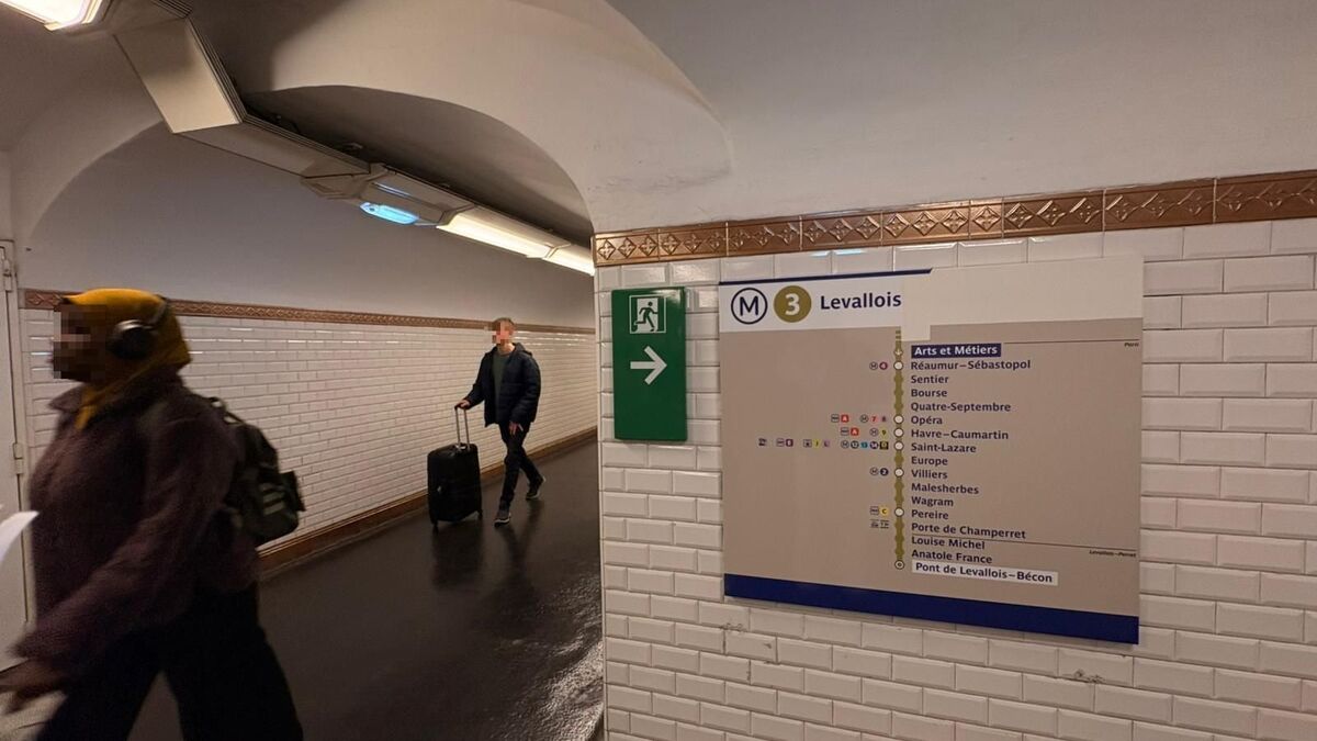 Paris : un homme agresse deux personnes avec une tête de marteau dans la ligne 3 du métro