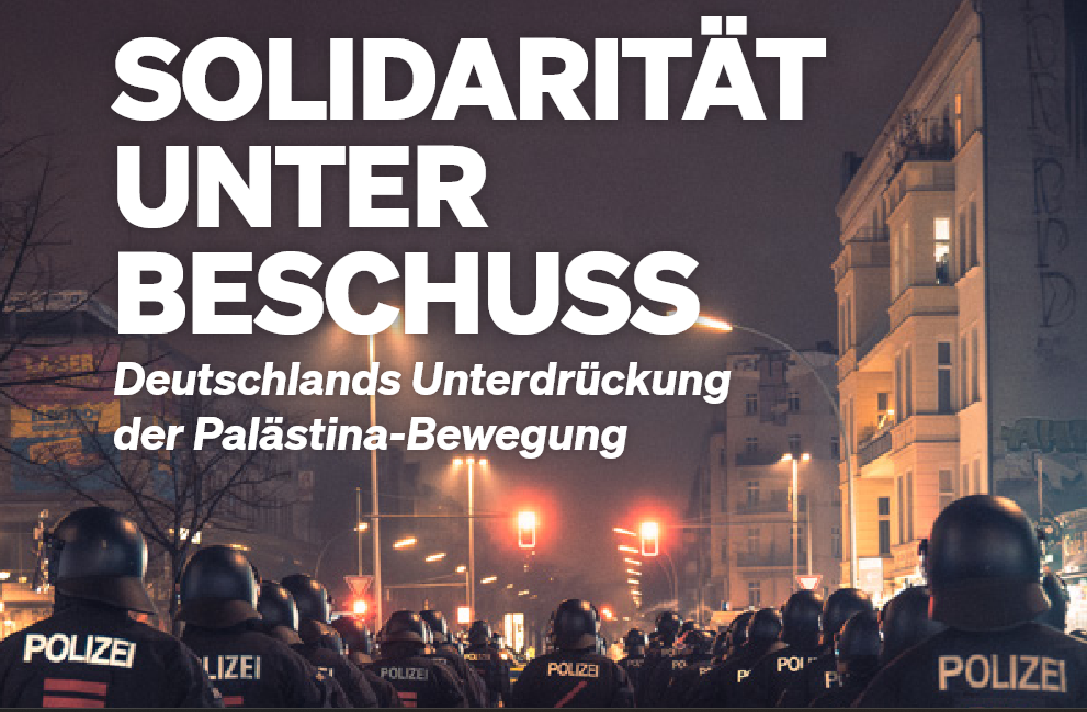 SOLIDARITÉ SOUS LE FEU – La répression du mouvement palestinien par l'Allemagne
