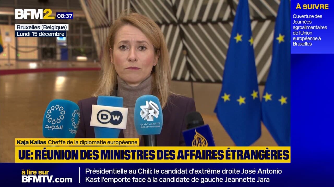 Une semaine "décisive" pour le financement de l'Ukraine, selon la cheffe de la diplomatie européenne