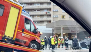 Marseille. Très violent accident entre les pompiers et une voiture, les véhicules détruits