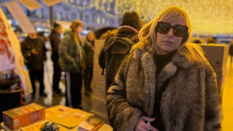 Annabelle Campillo, poétesse et handicapée, est venue de Grenoble pour se joindre au collectif Résistance handi-droits.