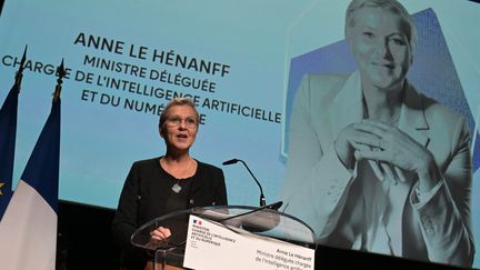 Anne Le Henanff, ministre chargée du numérique, le 20 novembre 2025 (DAMIEN MEYER / AFP)