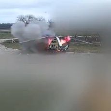 Cette vidéo diffusée le dimanche 17 mars 2024 montre une attaque contre hélicoptère en Transnistrie