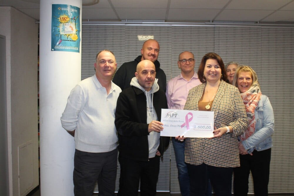 1500 € remis à l’association Onco partage.