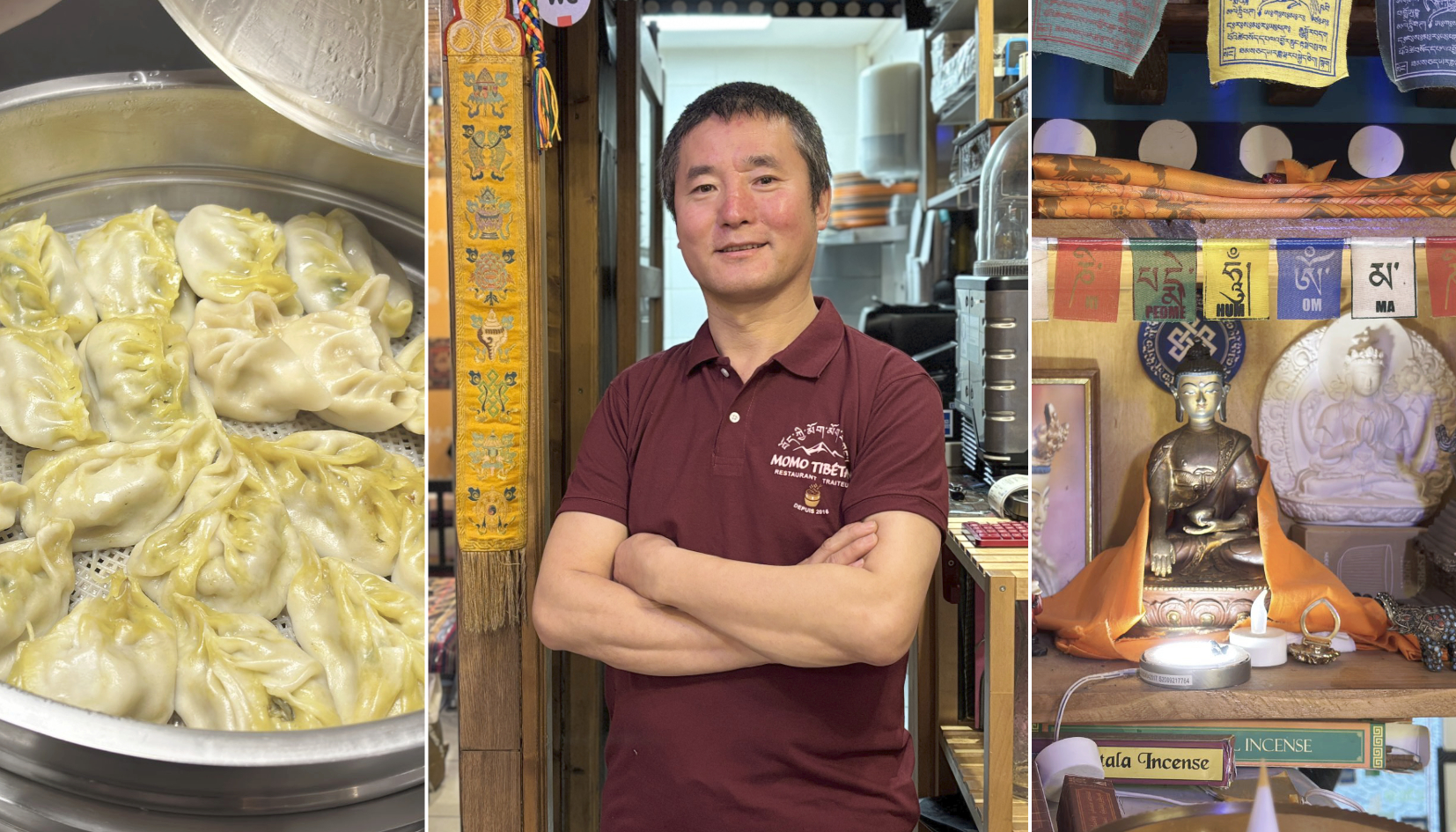 ancien moine en Asie, Dorjee a ouvert 3 restaurants tibétains en 10 ans