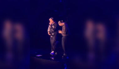 3 stars l'ont rejoint sur scène