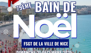 Nice : le traditionnel Bain de Noël célèbre sa 79e édition dimanche