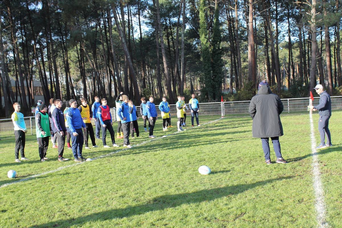 L’équipe nationale d’Ukraine de rugby à 7 était en stage à La Teste-de-Buch