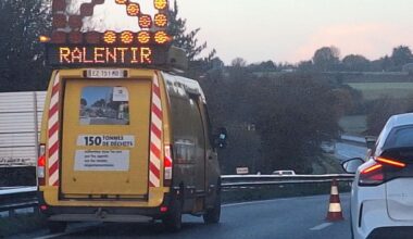 un bouchon de plusieurs kilomètres ralentit la circulation