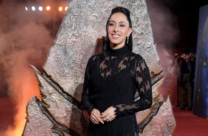 Oona Chaplin lors de l’avant-première d’« Avatar. De feu et de cendres », de James Cameron, au BFI IMAX Waterloo à Londres, le 11 décembre 2025.