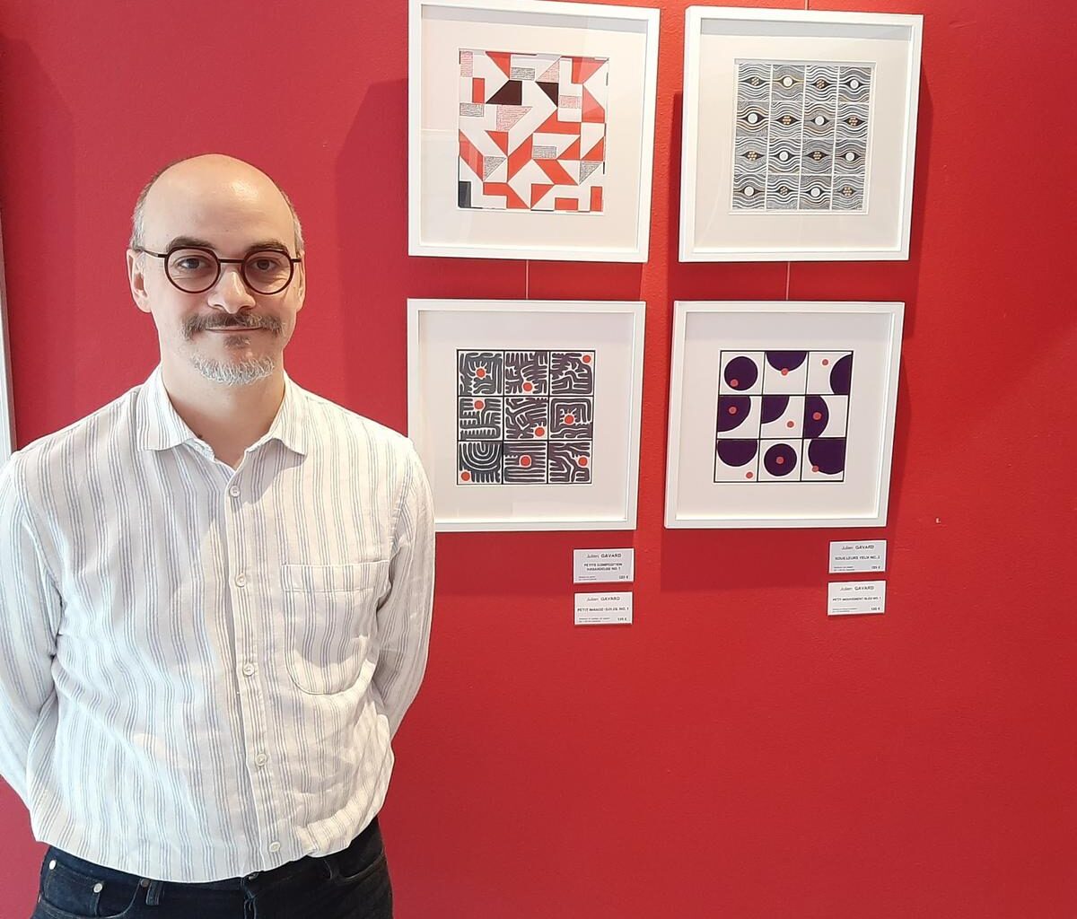 l’artiste peintre Julien Gavard expose ses œuvres au cinéma Jean-Eustache