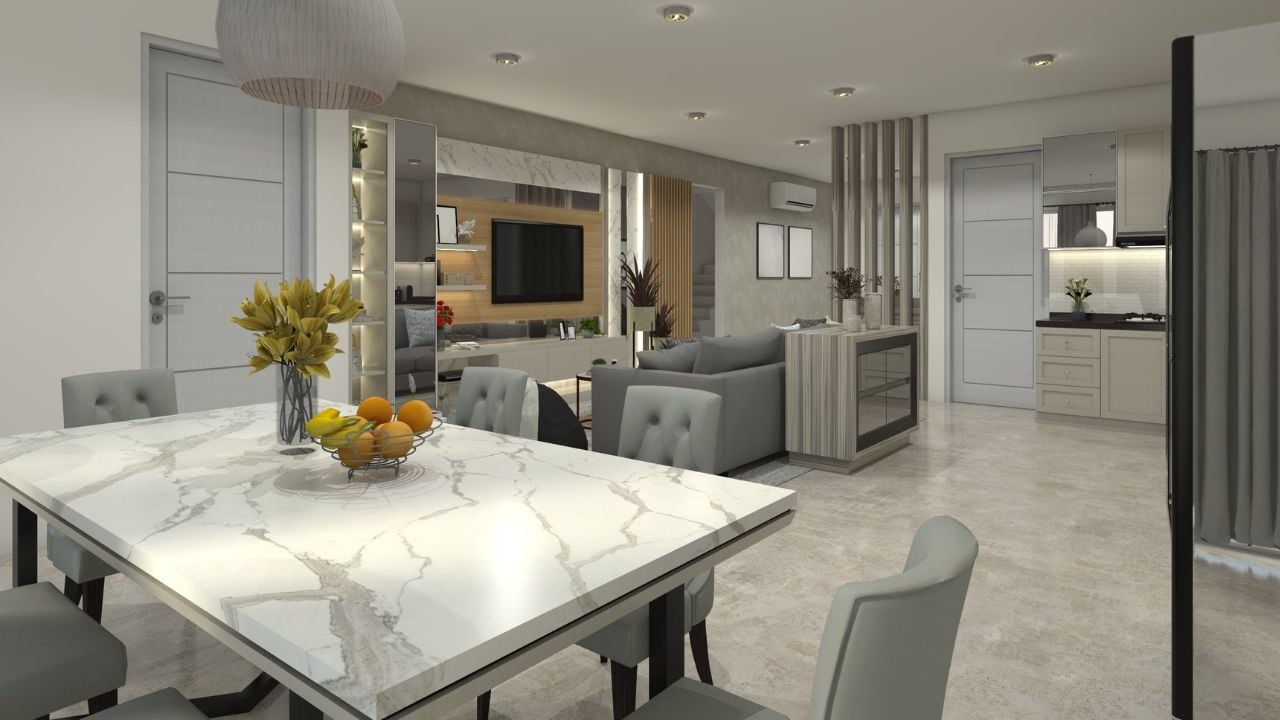 son immense appartement des années 70