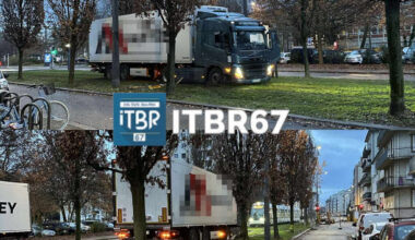 le trafic CTS bloqué à cause d'un camion embourbé sur les voies du tram