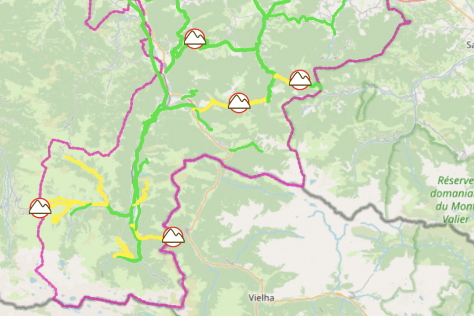 La circulation est dès à présent compliquée dans le sud de la Haute-Garonne le long des Pyrénées.