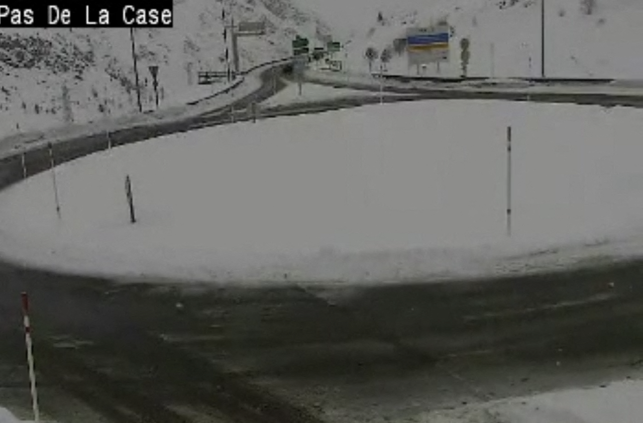 neige dans les Pyrénées et A64 bloquée