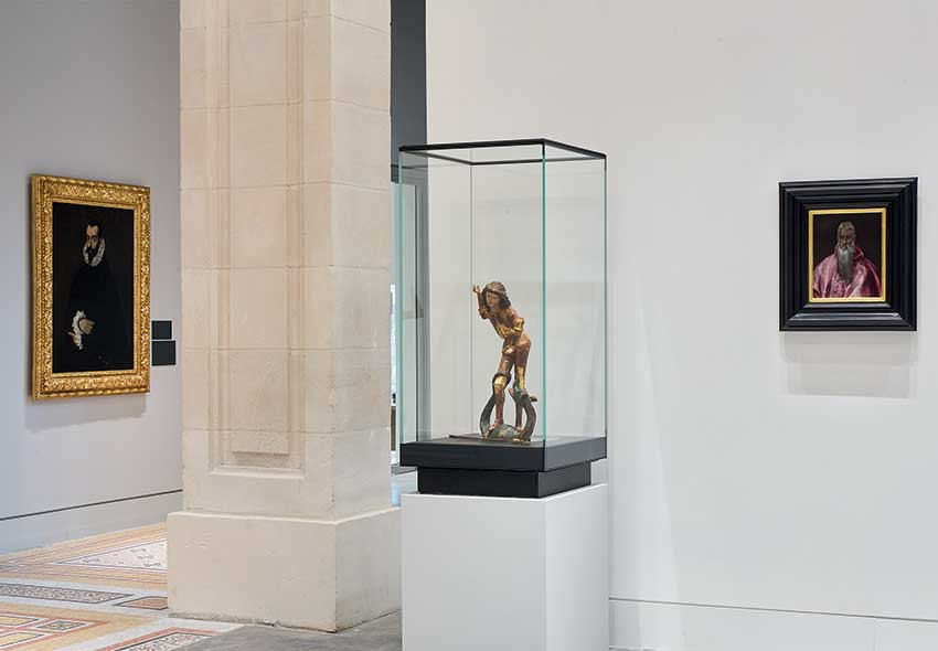 Le portrait du duc de Benavente et le Saint Jérôme du Greco présentés dans les salles du musée Bonnat-Helleu à Bayonne. Photo : © Musée Bonnat-Helleu / Alexandra Vaquero