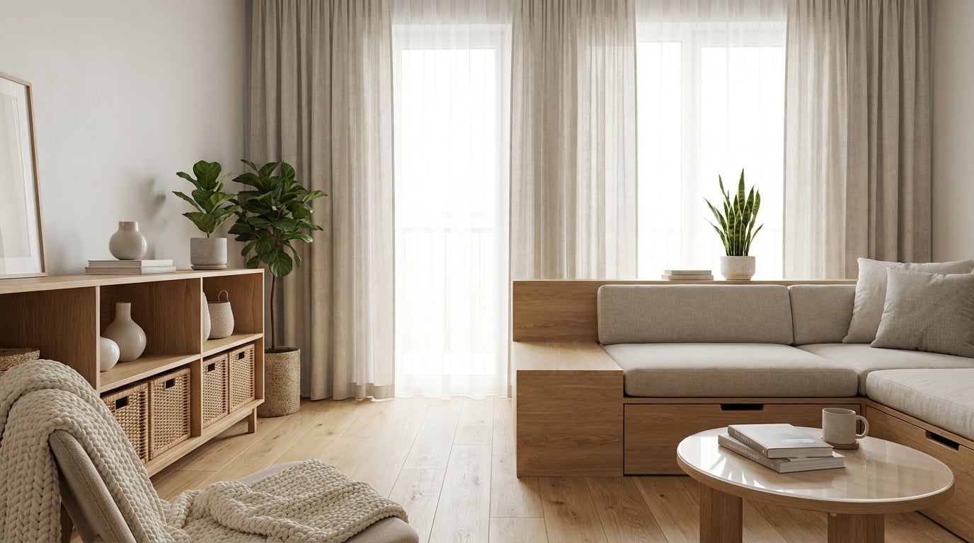 La technique scandinave pour une maison rangée