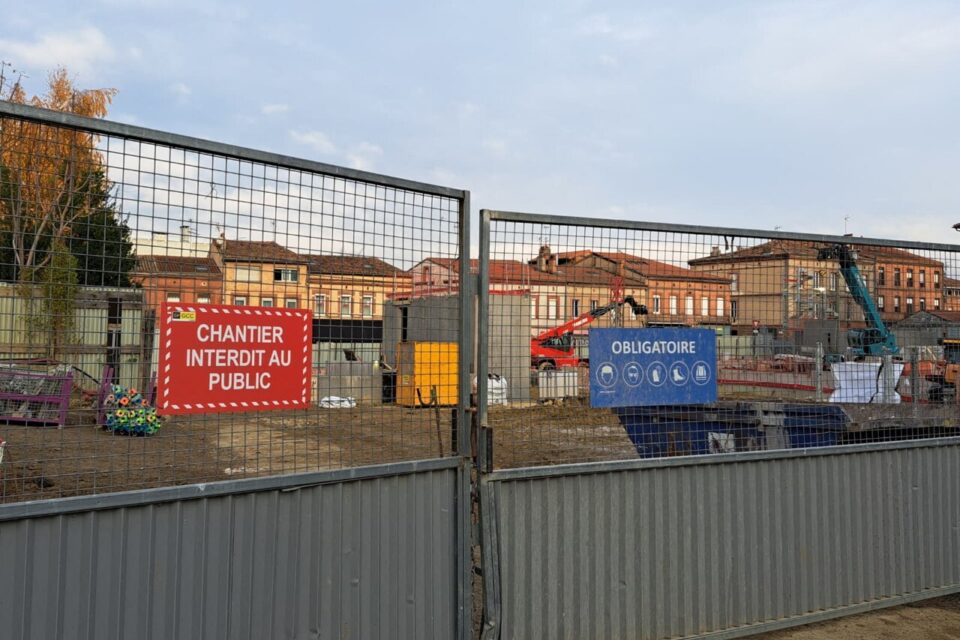 Le chantier sur lequel s'est déroulé l'accident mortel.